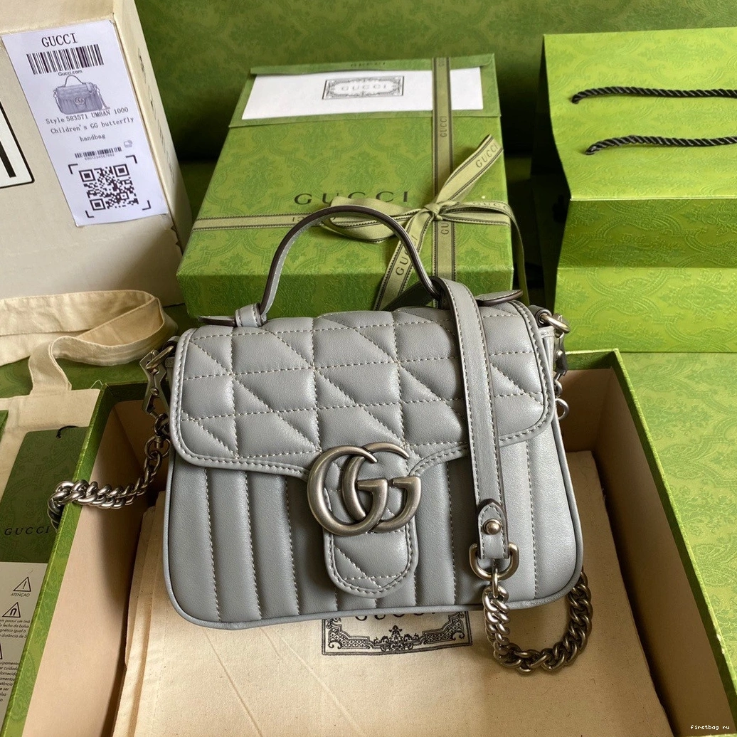 Mini GG GUCCI Marmont Handle Bag Top 0727